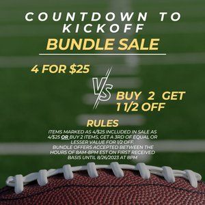 Countdown to Kickoff Bundle Sale- details and rules in description